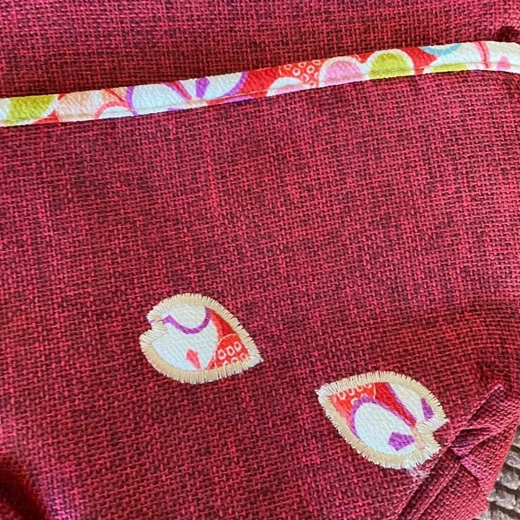 PRICE DROP! NWT Boho canvas shoulder bag with floral appliqués - Picture 4 of 16